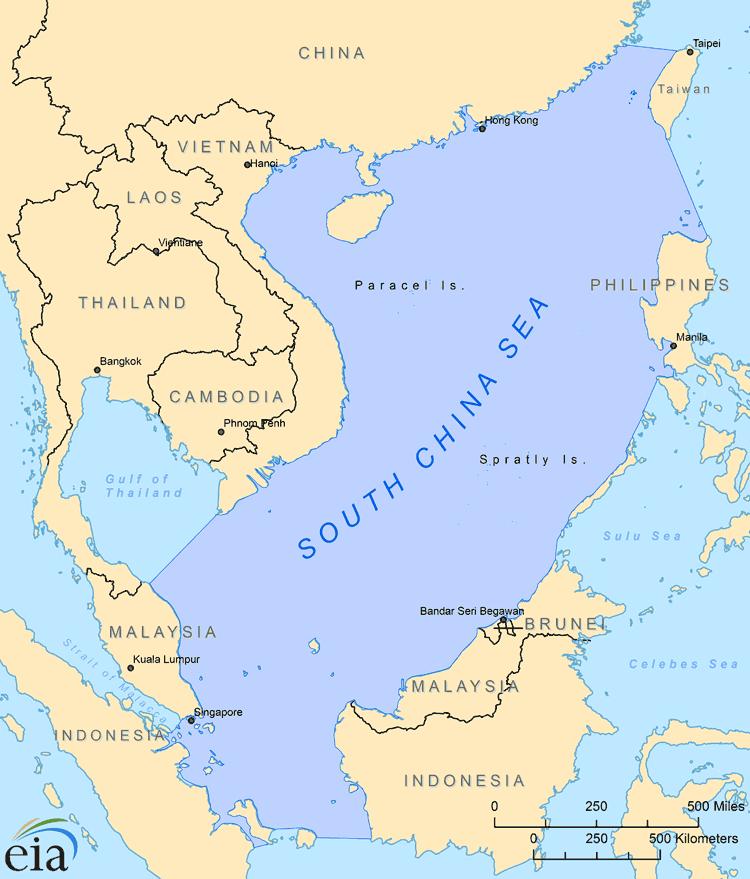 1. A geopolítica da bacia do mar do sul da China Área com 3,5 M Km 2