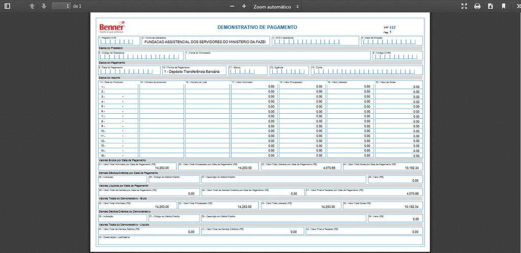 Figura 5 - Relatório de demonstrativo de pagamento 4.