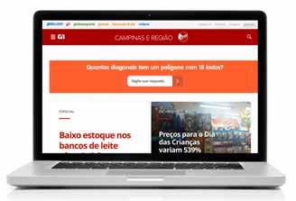 Sobre o acesso à internet 79% de quem consome cerveja na RMC têm acesso à internet em casa 65% dos celulares da RMC têm acesso à