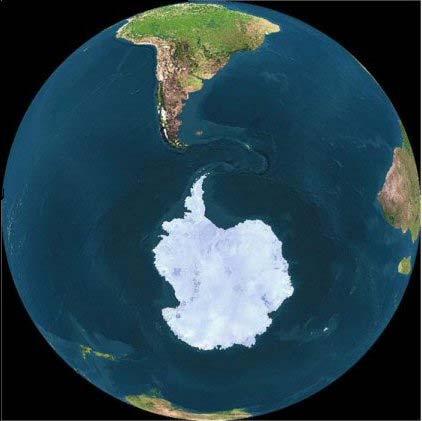 O Continente Antártico O nome do continente deriva da palavra arktos Aristóteles (384-322 a.c.) introduziu o conceito da Antártica, ou seja, o anti- Ártico Área: 13.