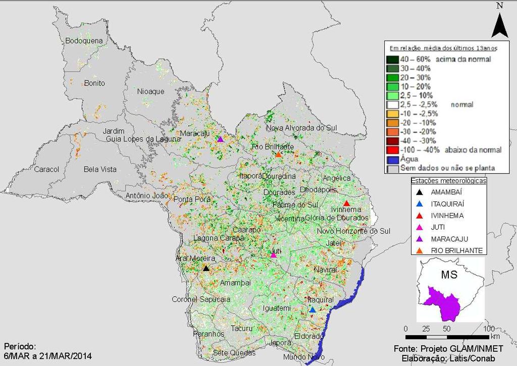 4.9. Sudoeste do Mato Grosso do Sul Nesta região são plantados 1.488.