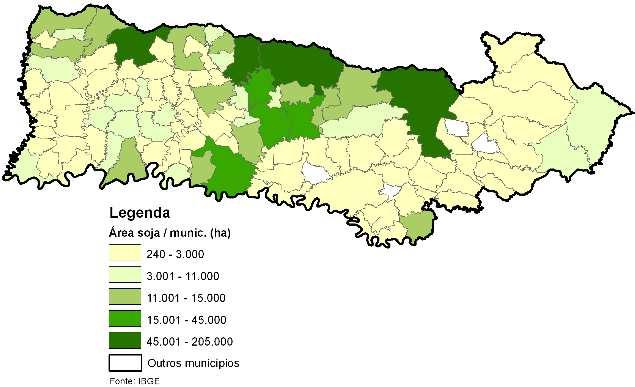 Mapa 43 Anomalia do IV das lavouras de grãos em relação à média histórica, no Oeste de SC.