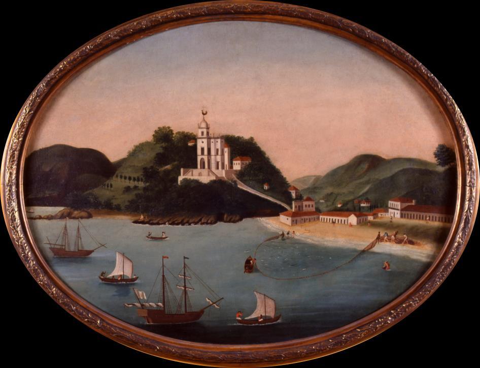 150 Figura 25: Igreja e praia da Glória, [17--], autoria Leandro Joaquim (Museu Histórico Nacional/Ibram/MinC, autorização n o 037/2016) A pesca de cerco da tainha em Itaipu é uma modalidade que