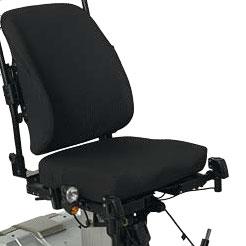 Assento standard : Encosto Elite Full Back Permite obter um excelente apoio da bacia e uma posição ideal durante a