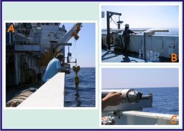 Os três cores de pistão acima referidos, foram obtidos em Setembro de 2004, a bordo do navio oceanográfico italiano Urania, no decurso do campanha SWIM04 (Fig. III.3).