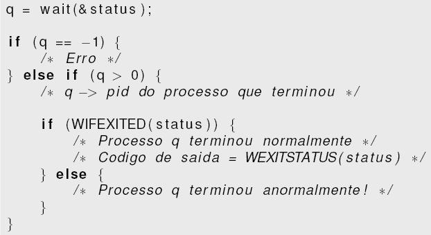 Exercício 3 Referente ao programa fanwait.c Explique o que acontece quando coloca o printf antes do while? Explique o que acontece se substituirmos a chamada r_wait por wait(null) simplesmente?