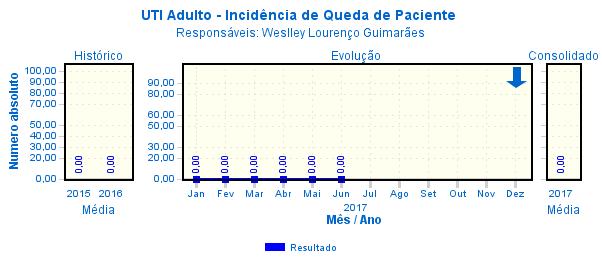 Comentário: em junho observamos um total de 12 cateteres venoso periférico/dia.