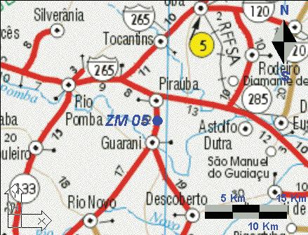 sentido Guarani Sul 7641860 Coordenadas UTM Oeste 704616 Altitude (m) 375 INFORMAÇÃO DE CAMPO DA