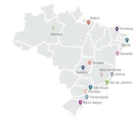 que possuem regiões metropolitanas com mais de 1% das