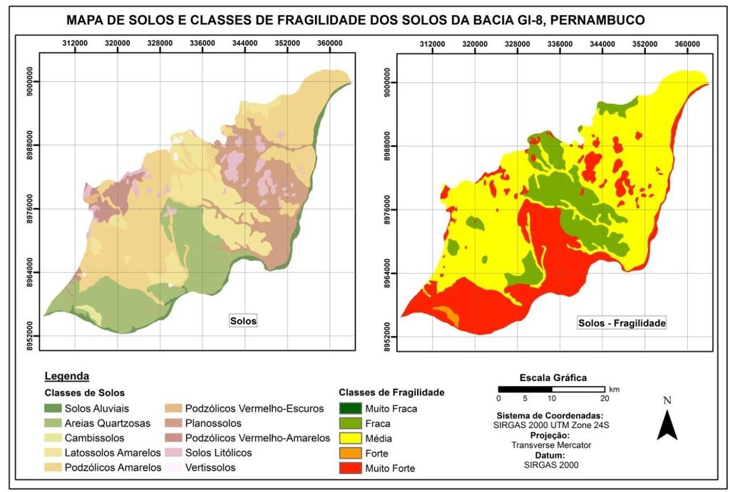 Figura 4 - Mapa de solos e classificação