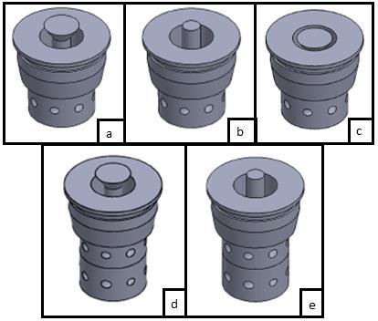 As áreas de entrada e saída influenciam diretamente no número de swirl que é um parâmetro adimensional comumente utilizado para caracterizar escoamentos espiralados [2].