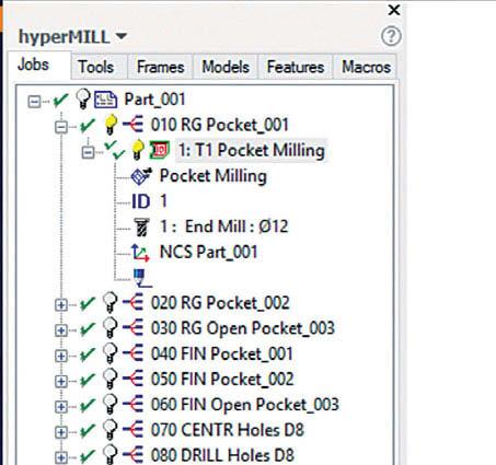 do hypermill permite que você use os recursos CAD existentes no Autodesk