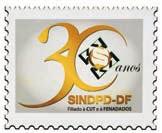 SINDPD-DF é homenageado com selo dos Correios Na sessão solene que marcou os 30 anos do SINDPD-DF, no dia 22 de fevereiro de 2016, realizada na Câmara Legislativa,