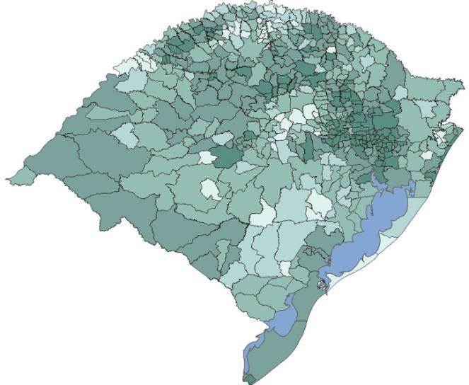 Taxa de alfabetização Taxa de alfabetização das pessoas com 5 anos ou mais 2015 90,9 (%) Brasil Rio Grande do Sul Taxa de alfabetização nas