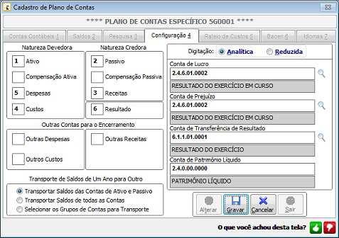 Aba 4 - Configuração Menu