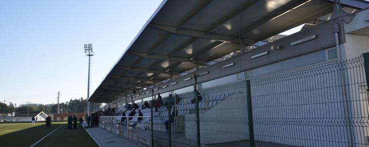 Estádio da Associação Desportiva de Grijó, assim como a requalificação que deu uma nova