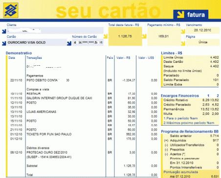 Cartão de Crédito -