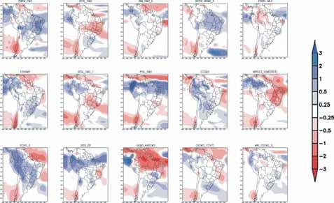 1961-1990 para 15 diferentes modelos climáticos globais disponíveis através do IPCC Figura 4.