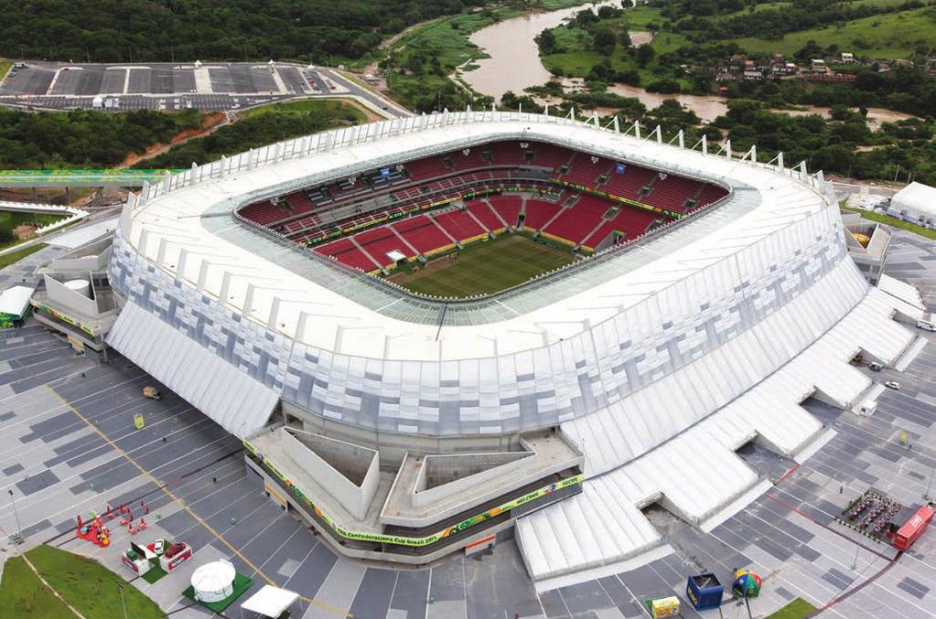 Građevinar 5/2014 Novi stadion Arena Pernambuco ih 18. lipnja nama posebno zanimljiva utakmica skupine A u kojoj će hrvatska reprezentacija igrati protiv Kameruna. SAD će 22.