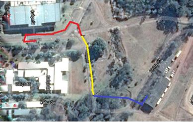 registro de fotos e vídeos de todo o percurso, elaborou-se um parecer sobre as condições de acessibilidade do trecho escolhido.