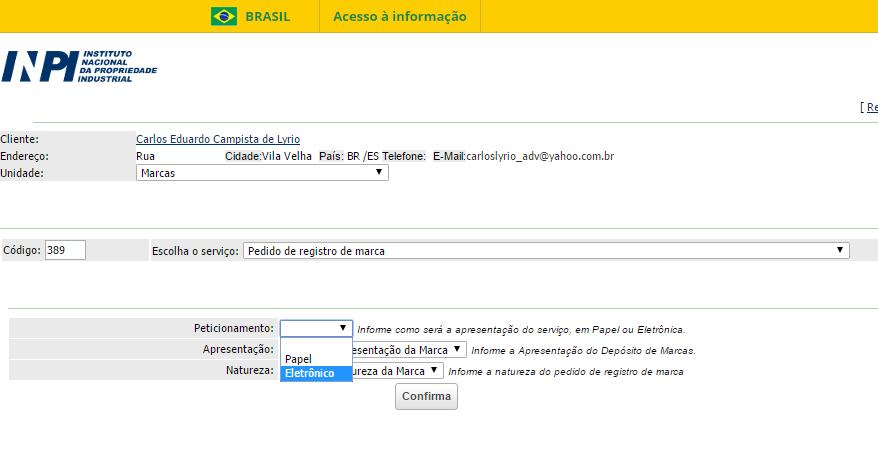 Após você digitar seu loguin aparecerá a tela acima. Escolha a opção em azul marcas uma outra tela será aberta.