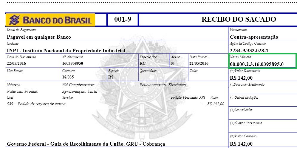 Digite (sem pontos) o número de sua GRU paga. E clique em Avançar.