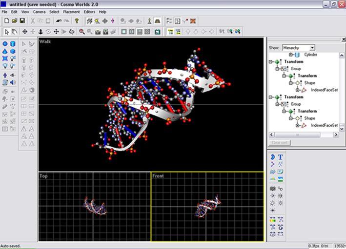 Figura 3. Interface do Editor Cosmo Worlds 2.0 6.