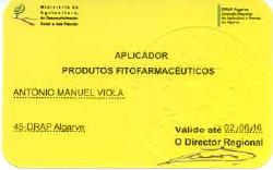 DL 173 / 2005 - Aplicadores Habilitação Certificado de formação em APF Formação de nível técnico-profissional ou superior, na área agrícola ou florestal XXXXXXXXXXX Validade 6 anos Associados de Org.