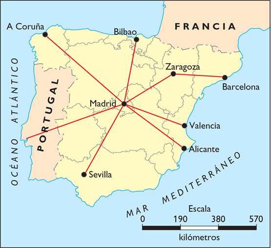 Proposta didáctica. O mundo nas mans. 5º e 6 ºEP Actividade: Fíxadevos no mapa de España e contestade as seguintes preguntas. Cál e aescalado mapa?
