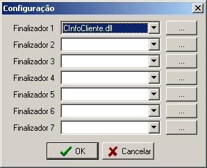 Esta DLL possui outras configurações necessárias para sua utilização, para acessar estas configurações clique no botão <Configurar Dispositivo >, irá abrir a tela abaixo: Finalizador1: informe neste