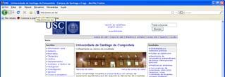 O sitio web da USC Google PageRank (VISIBILIDADE): USC: PR 8 Páxinas indexadas: (segundo Google) 2.900.
