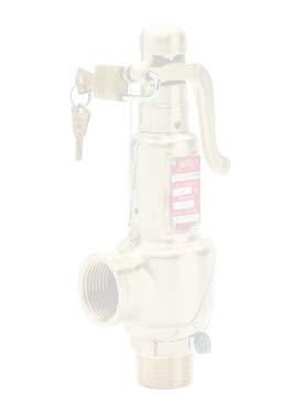 Fig. 0 Válvula segurança Safety valve Válvula seguridad Válvula segurança bronze com alavanca, para uso em vapor, ar comprimido e gases.