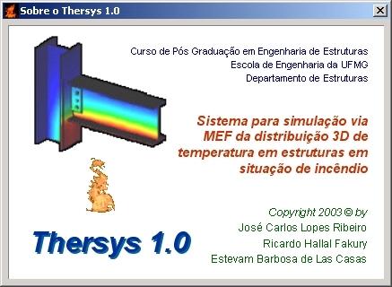 91 FIGURA 5.9 Tela de abertura do programa Thersys A FIG.5.10 mostra a tela principal do programa Thersys.