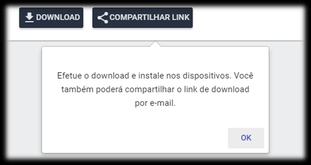 Enquanto o usuário não efetuar o download do agente desktop ou não compartilhar o link de download do mesmo, o ícone da