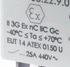 proteção para a categoria 3G) IIC Grupo de gás Gc Nível de proteção do equipamento 40 C Ta +70 C Temperatura ambiente EUT 14 TEX 0150 U EUT: identificação do laboratório que emite a certificação de