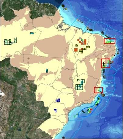 Projeto Topázio Comunicado à imprensa de 4 de março de 2016 98 Concessões em Produção 6 Blocos Exploratórios Agrupados em 10 complexos: Ceará - Complexo Fazenda Belém Rio Grande do Norte - Complexo