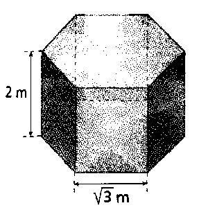 (cubo) x = medida da diagonal da base Área Lateral (Al): Área total (At) Volume (V): 1) O apótema da base de um prisma triangular regular tem 3 cm, a área lateral é 72 cm 2.