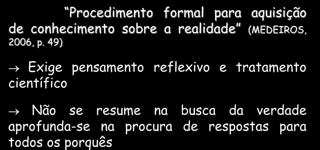 PESQUISA Procedimento