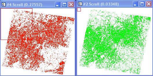 considerados como uma classe, mais aproximaram-se da máscara Landsat. A área de soja calculada para a máscara Landsat foi de 1.381.573,53 ha e para a máscara Modis foi de 1.411.725,00 ha.