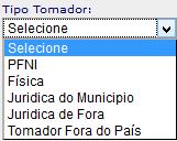 Nesta tela de emissão da NF-e, temos inicialmente o valor de faturamento atual até o momento, o valor do ISS devido até o momento, bem como o estoque de NF s até o momento.