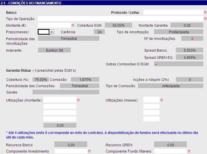 Capital Próprio e Resultado Líquido para a candidatura ser enquadrável no Protocolo, caso a empresa tenha iniciado