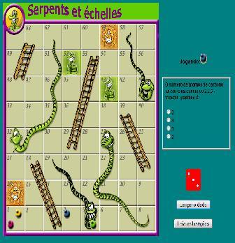 Jogo das escadas e serpentes - ENSINO FUNDAMENTAL 1