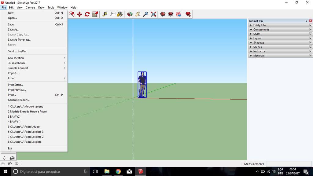 3.1 - Menus principais: Arquivo Formas de salvar um arquivo: Salvar Salvar como Salvar como Template... Geolocalização: Localiza o conteúdo utilizando o Google Maps.