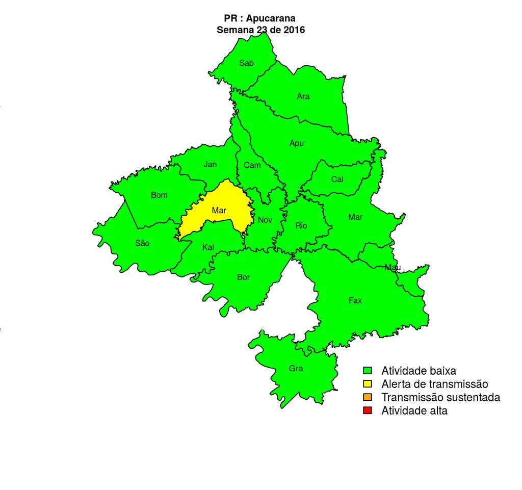 Regional Apucarana Apucarana Arapongas Bom Sucesso Borrazópolis Califórnia Cambira Faxinal Grandes Rios Jandaia do Sul Kaloré Marilândia do Sul Marumbi Mauá da Serra Novo Itacolomi Rio Bom Sabáudia