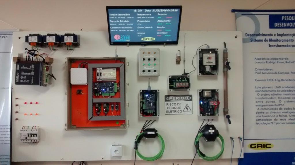 montagem, verificação e calibração das unidades finais do sistema de monitoramento a partir da utilização de uma plataforma de teste (GIGA de Teste) desenvolvida e instalada no Grupo de Automação