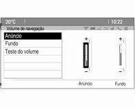 18 Funcionamento básico Ajustar uma definição Rode o botão multifunções para alterar o valor actual da definição. Pressione o botão multifunções para confirmar o valor definido.