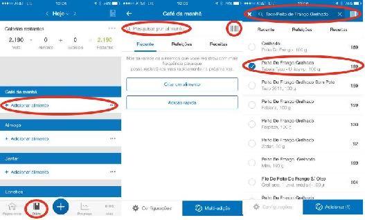 Como Inserir comida e Controlar seus Macros 1. Seguir a quantidade de alimento que você consome é bem simples usando o MyFitnessPal. 1. Para começar, clique no botão "Diário" na parte inferior da tela.