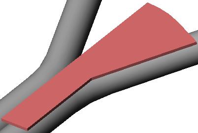Manual de Treinamento do SolidWorks 2006 4 Flange básico. Crie o flange básico usando um Bend Radius e Thickness de 2 mm.