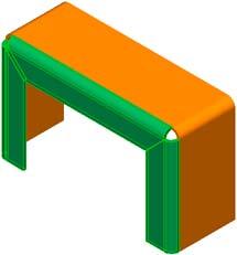O Sheet Metal do SolidWorks tem quatro tipos diferentes de flanges que podem ser usados para criar peças. Os flanges são adicionados a um material de espessura pré-definida de diversos modos.