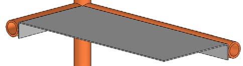 Manual de Treinamento do SolidWorks 2006 13 Crie os membros estruturais e recorte-os. Saia do sketch e crie os membros estruturais usando tubo sem emenda ANSI com d. e. de 1,000"x 0,125" de espessura de parede.